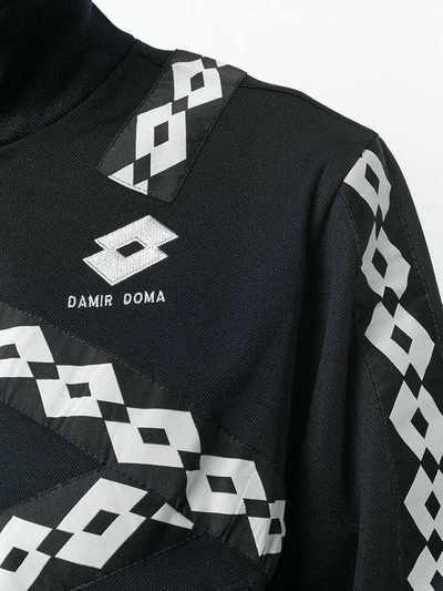 Shop Damir Doma Logo Print Jacket - Black