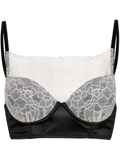 Shop À La Garçonne Lace Bra In Black