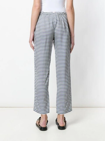 Shop Max Mara 's  Striped Jersey Trousers - Blue
