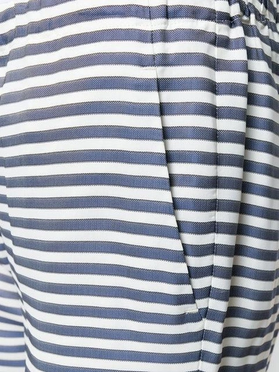 Shop Max Mara 's  Striped Jersey Trousers - Blue
