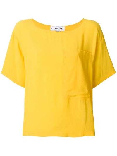 Shop Lf Markey Pocket T-shirt - Yellow In Yellow & Orange