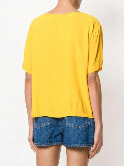 Shop Lf Markey Pocket T-shirt - Yellow In Yellow & Orange