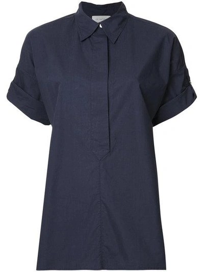 Shop Lee Mathews Davis Poplin Shirt - Blue