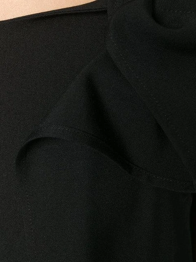 Shop Yohji Yamamoto Cold Shoulder Trapeze Dress