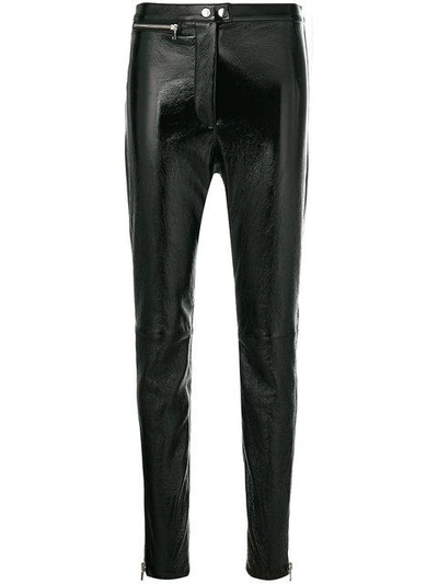 Shop 3.1 Phillip Lim Skinny-fit Biker Trousers In Black