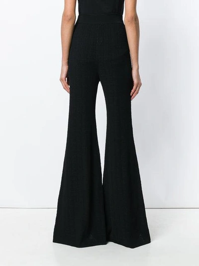 high waisted flared trousers