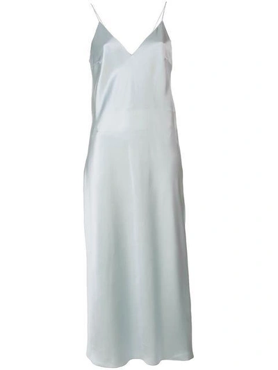 Shop Walk Of Shame Long Slip Dress In Blue