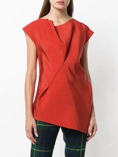 asymmetric structured blouse