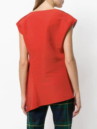 asymmetric structured blouse