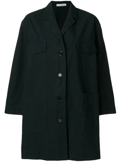 Shop Peter Jensen Oversized Blazer Coat - Black