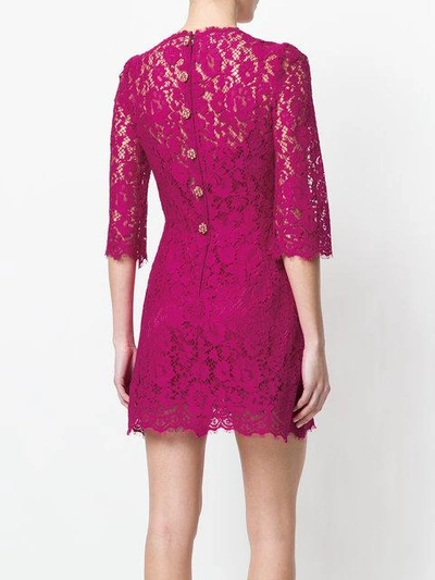 Dolce & Gabbana Lace Mini Dress | ModeSens