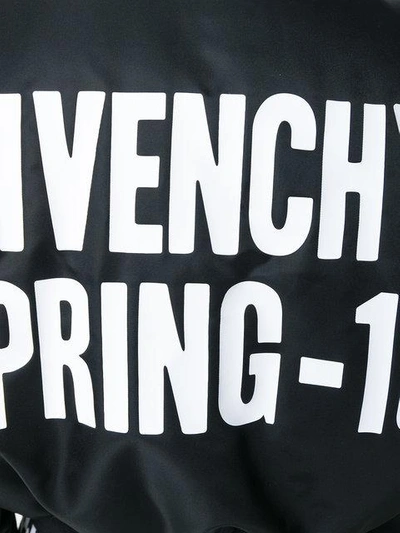 Shop Givenchy Cropped Bomber Jacket - Black