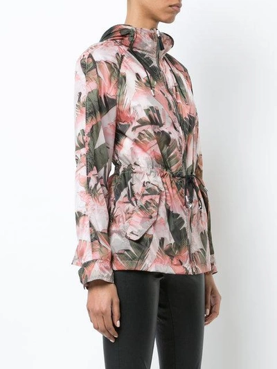 Shop Mackage Leaf Print Fold-away Rain Jacket