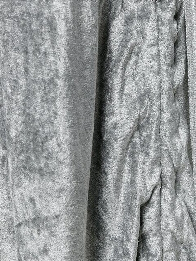 Shop Andrea Ya'aqov Glove Detail Dress In Grey