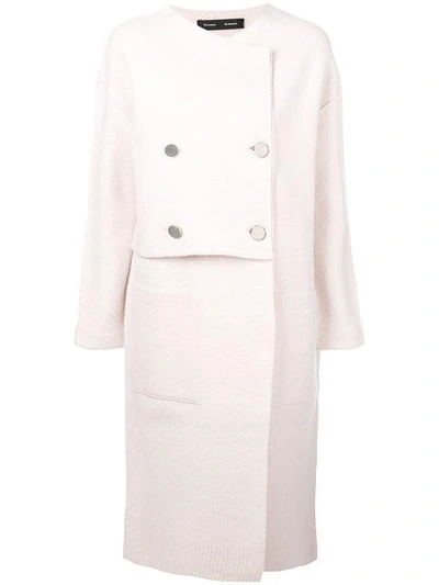 Shop Proenza Schouler Oversized Buttoned-up Coat In Pink