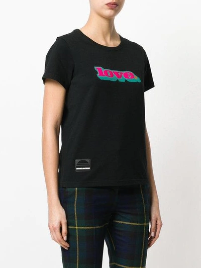 Shop Marc Jacobs Love T-shirt In 001 Nero