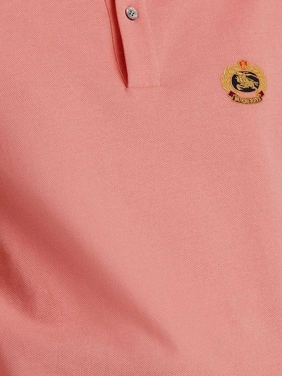 Shop Burberry Reissued Polo Shirt - Pink