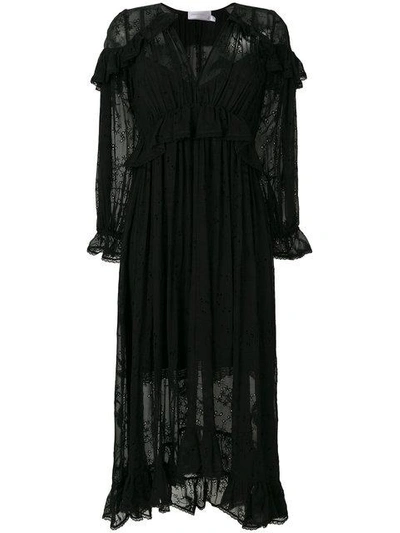Shop Zimmermann Anglaise Broderie Dress - Black