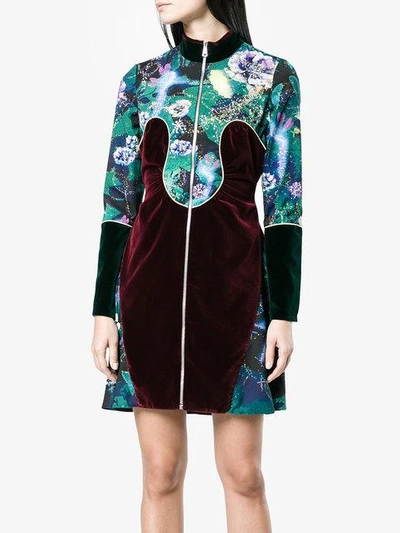 Shop Mary Katrantzou Faylinn Green Fairies Print Dress