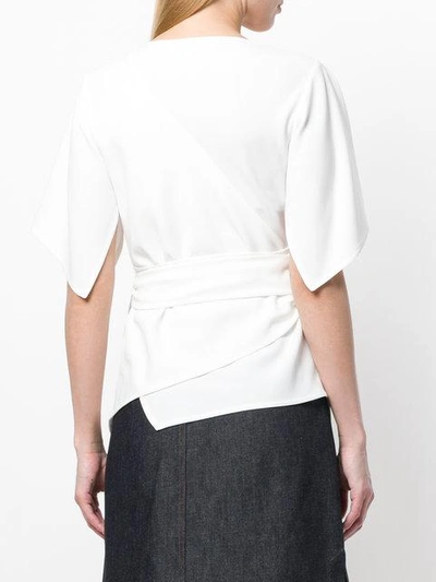 Shop Diane Von Furstenberg Origami Blouse In White