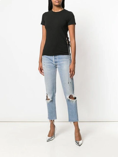 Shop Alyx Side Detail T-shirt In Black