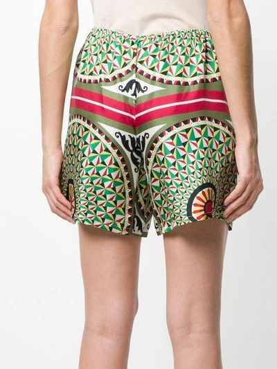 Shop Barena Venezia Printed Shorts  In Green