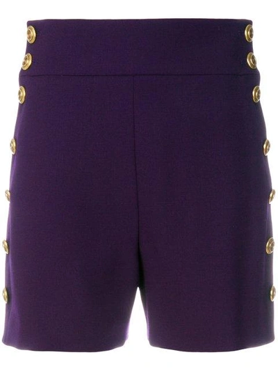 Shop Chloé High-waisted Buttoned Shorts