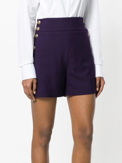 Shop Chloé High-waisted Buttoned Shorts