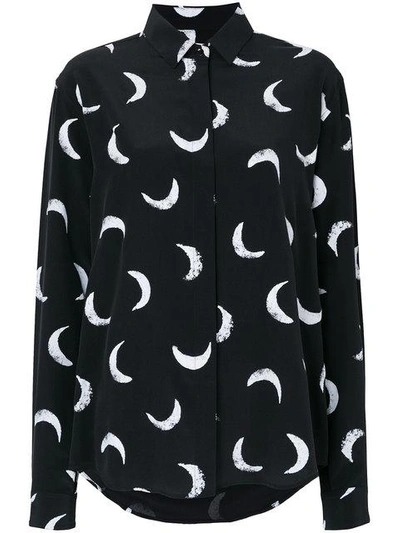 Shop Saint Laurent Half Moon Print Shirt