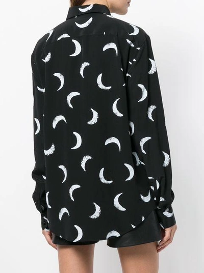 Shop Saint Laurent Half Moon Print Shirt