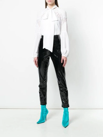 Shop Givenchy Tie-neck Boxy Blouse - White