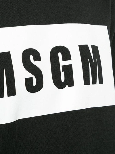 Shop Msgm Branded Sweatshirt