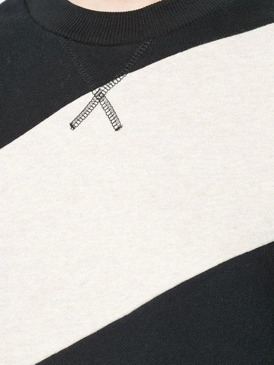 Shop Marques' Almeida Striped Print Sweatshirt In Neutrals