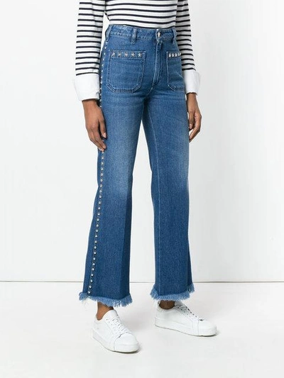 Shop The Seafarer Faded Flared Jeans In Blue