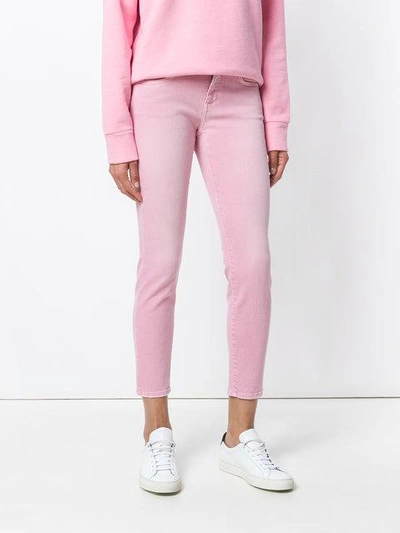 Shop Closed Slim-fit Jeans - Pink In Pink & Purple