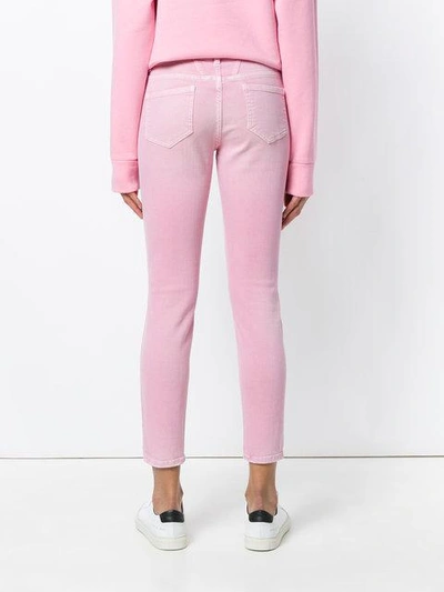 Shop Closed Slim-fit Jeans - Pink In Pink & Purple