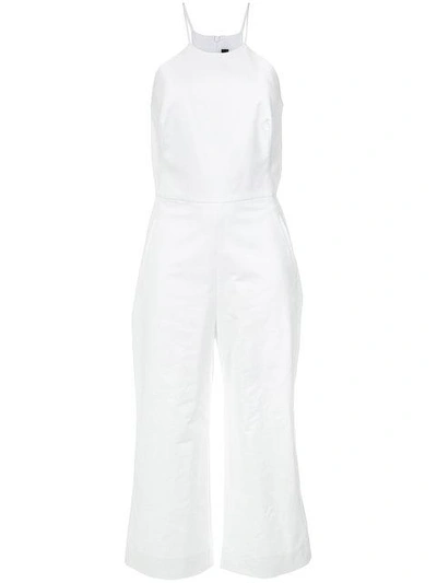 Shop Andrea Marques Culotte Jumpsuit - White