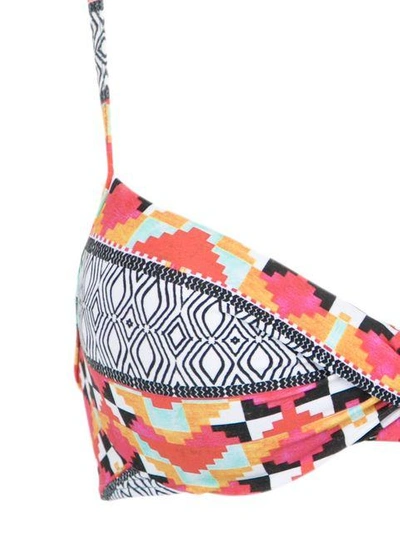Shop Lygia & Nanny Cassis Printed Bikini Top In Multicolour