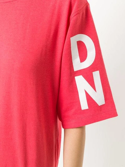 Shop Dkny Logo Sleeve T-shirt