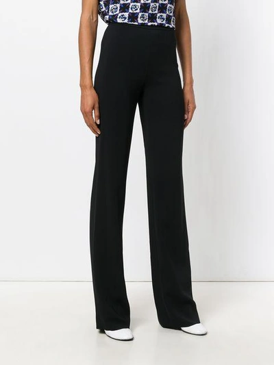Shop Emilio Pucci High-waisted Flared Trousers In Black