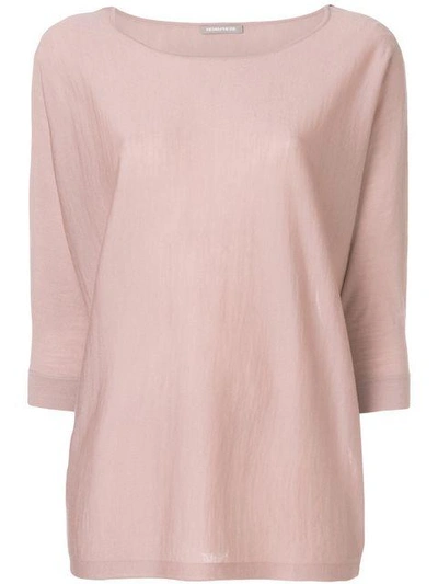 Shop Hemisphere Round Neck Jumper - Pink