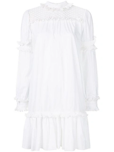 Shop Parlor Flared Day Dress - White