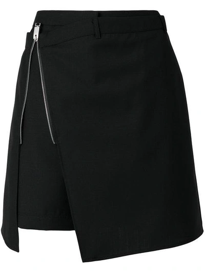 side zip A-line skirt