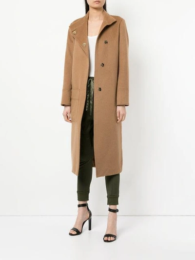 Shop Manning Cartell Cloud Scapes Coat In Brown