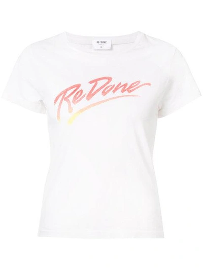 Shop Re/done Logo T In White