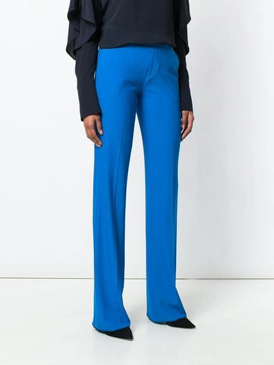 Shop Etro Straight-leg Trousers - Blue