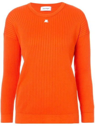 Shop Courrèges Rib Knit Top