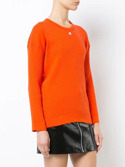 Shop Courrèges Rib Knit Top