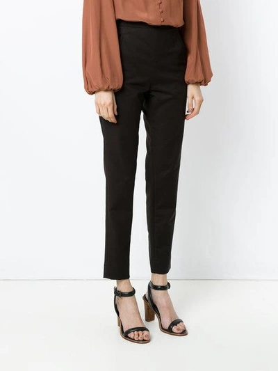 Shop Andrea Marques Skinny Trousers - Café