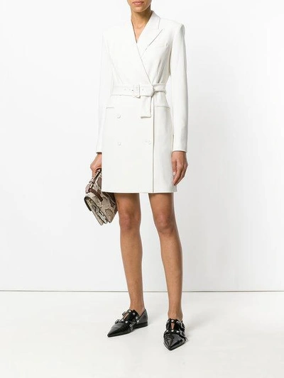 Shop Theory Wrap Coat Dress - White